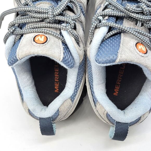 Merrell Ventilator Moab 2 Smoke Womens Gray Hiking Shoes Size US 8.5 EUR 39 EUC - Picture 13 of 16